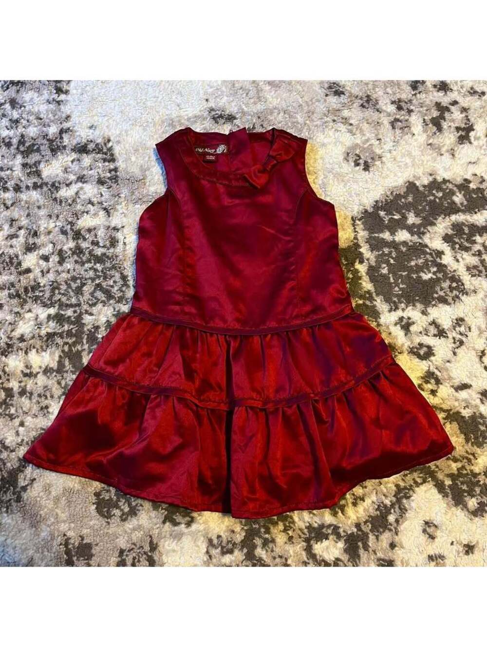 Baby Girl deep red dress size 12-18 months